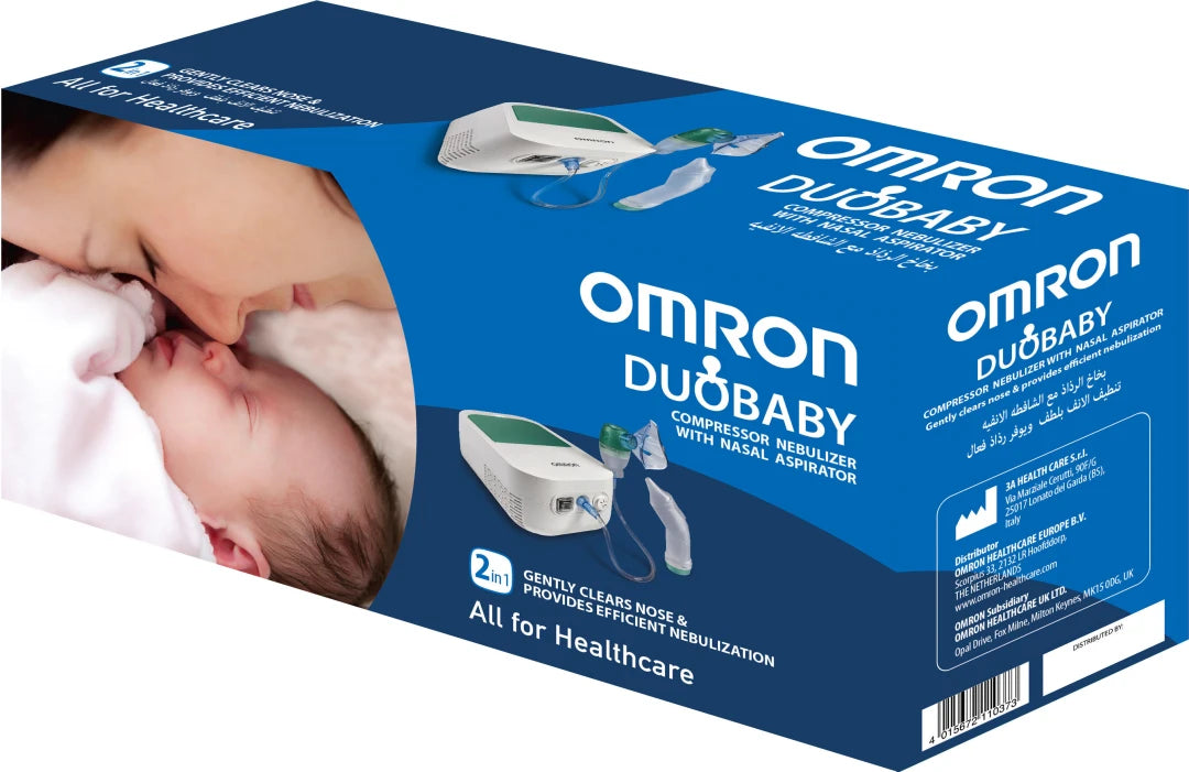 Omron DuoBaby, Burun Aspiratörlü Alt ve Üst Solunum Yoluna Uygun Nebulizatör