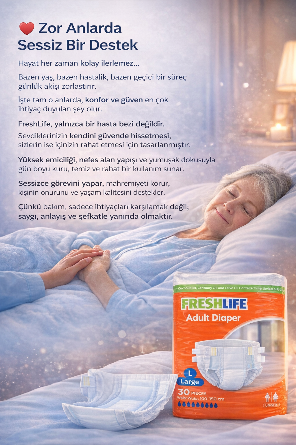 Freshlife Bel Bantlı X Large Hasta Bezi