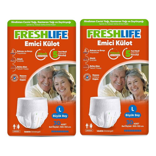 Freshlife Emici Külotlu Büyük Boy (Large) Yetişkin Bezi 30lu