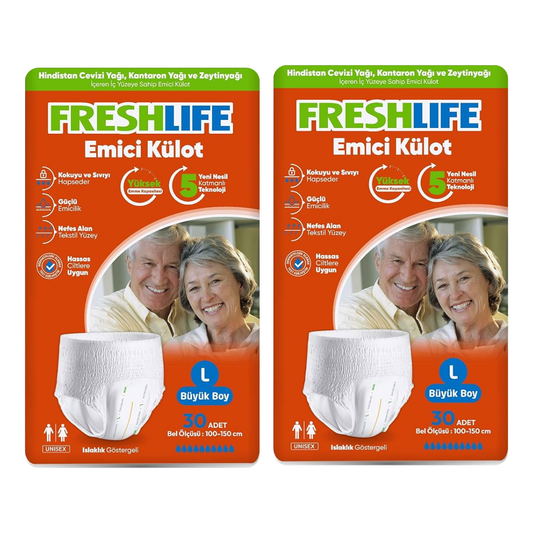 Freshlife Emici Külotlu Büyük Boy (Large) Yetişkin Bezi 30lu