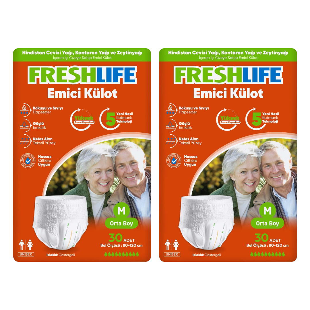Freshlife Emici Külotlu Orta Boy (Medium) Yetişkin Bezi 30lu