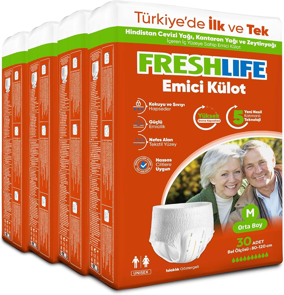 Freshlife Emici Külotlu Orta Boy (Medium) Yetişkin Bezi 30lu