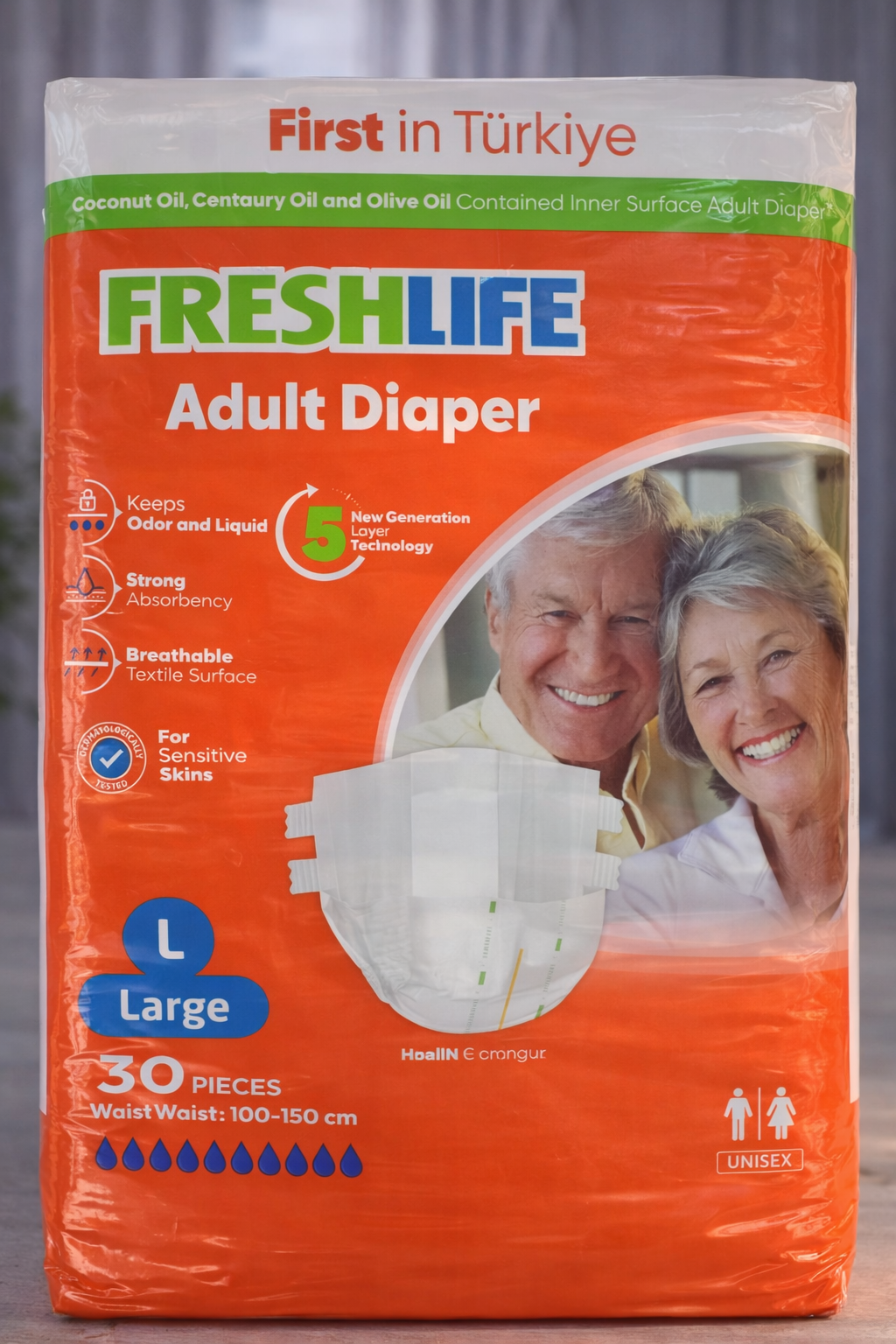 Freshlife Bel Bantlı Large Hasta Bezi