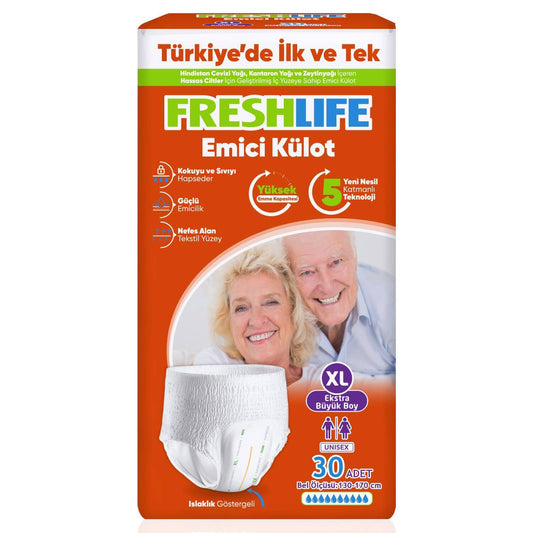 Freshlife Emici Külotlu En Büyük Boy (X Large) Yetişkin Bezi 30lu