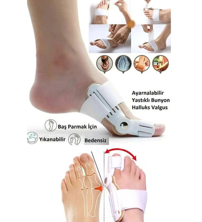 Ayak Baş Parmak Kemiği İçin Halluks Valgus Bunyon Gece Ateli