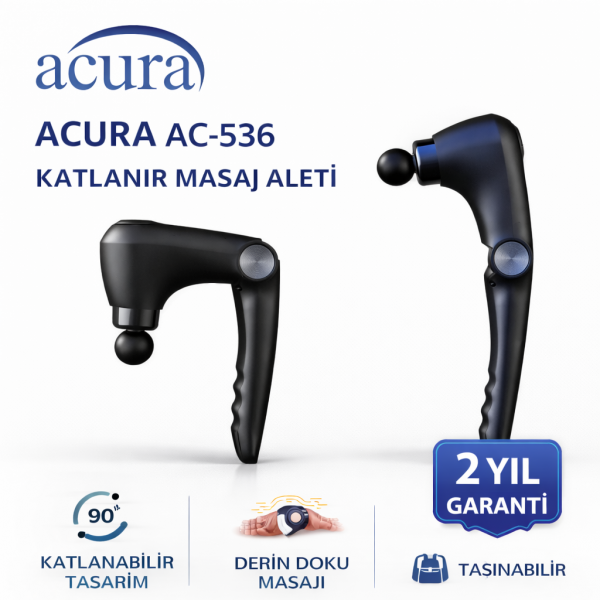 AC-536 Isıtmalı & Soğutmalı Profesyonel Katlanır Masaj Aleti