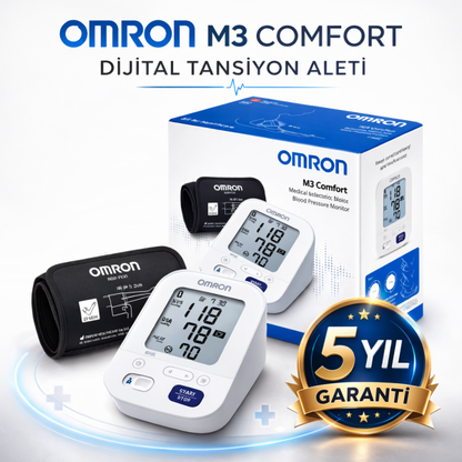 M3 Comfort Kolay Kullanım Üst Koldan Ölçer Pilli Tansiyon Alet