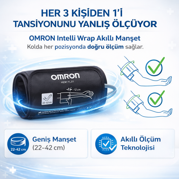 M3 Comfort Kolay Kullanım Üst Koldan Ölçer Pilli Tansiyon Alet