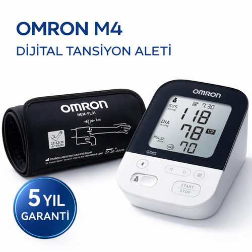 M4 Üst Koldan Ölçer Dijital Tansiyon Aleti 5 Yıl Garantili