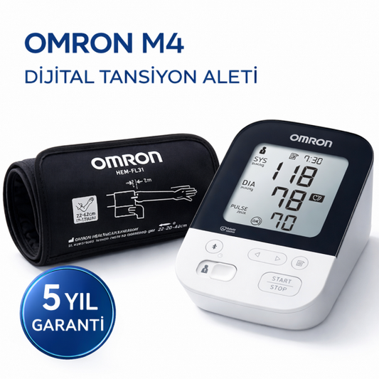 M4 Üst Koldan Ölçer Dijital Tansiyon Aleti 5 Yıl Garantili