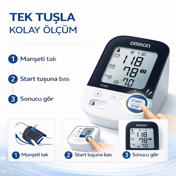 M4 Üst Koldan Ölçer Dijital Tansiyon Aleti 5 Yıl Garantili