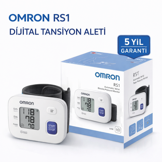 RS1 Bilekten Dijital Pilli Tansiyon Aleti – Taşınabilir, Intellisense Teknolojili, 5 Yıl Garantili