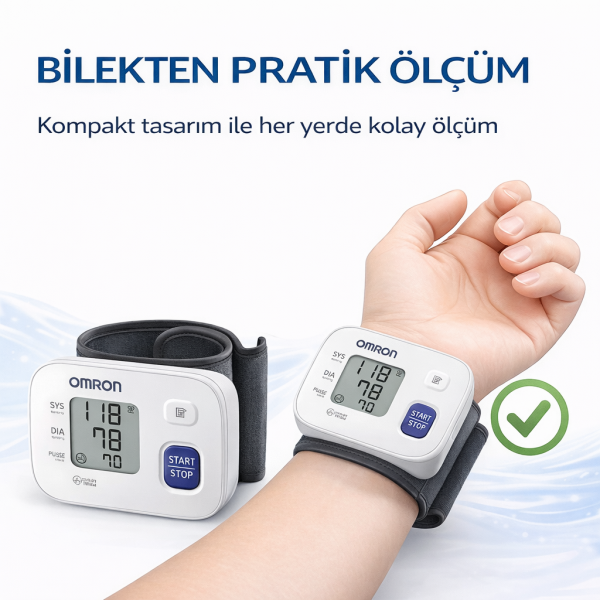 RS1 Bilekten Dijital Pilli Tansiyon Aleti – Taşınabilir, Intellisense Teknolojili, 5 Yıl Garantili