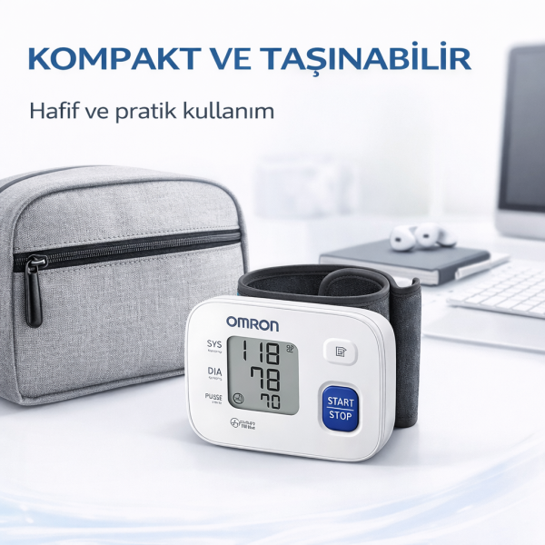 RS1 Bilekten Dijital Pilli Tansiyon Aleti – Taşınabilir, Intellisense Teknolojili, 5 Yıl Garantili