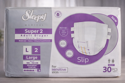 Sleepy Super 2 Bel Bantlı Hasta Bezi Large